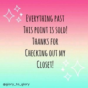 Everything past this point is sold!